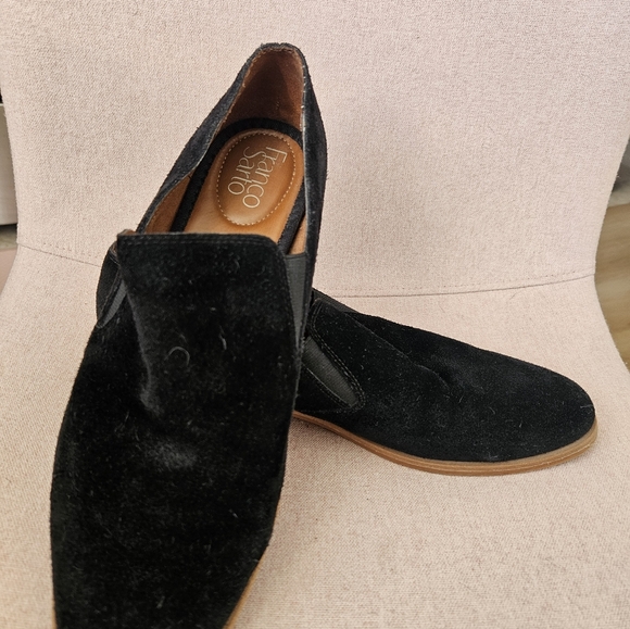 Fratelli Rossetti Other - Franco Sarto Black Suede Loafers Size 10
